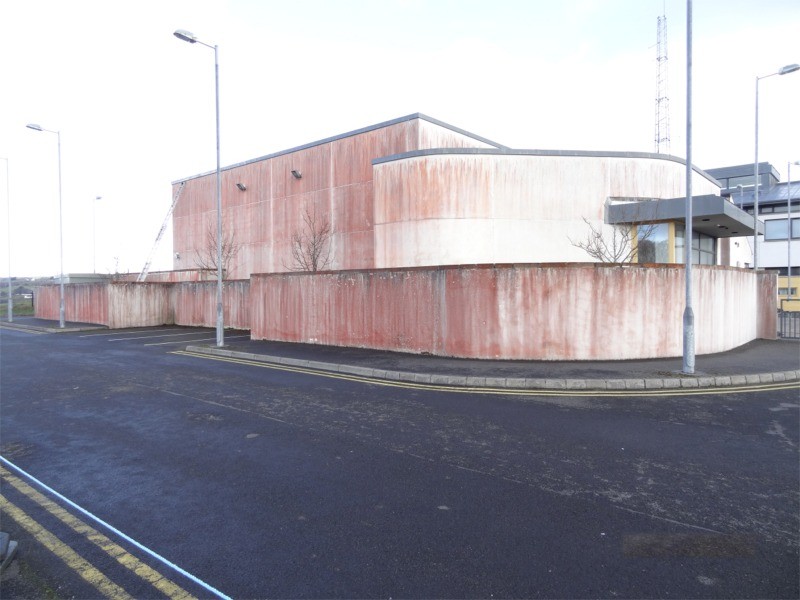 Before power washing of Ballyshannon Courthouse, County Donegal by PJ Cleaning Services, Ireland