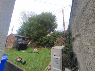 Before cutting hedge in Sligo garden by P J Services, Ireland Before cutting hedge in Sligo garden by P J Services, Ireland