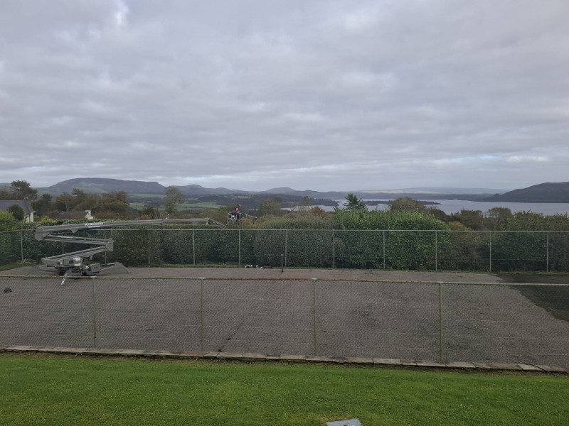 Tennis Court Hedge Cutting, County Sligo by PJ Services, Ireland