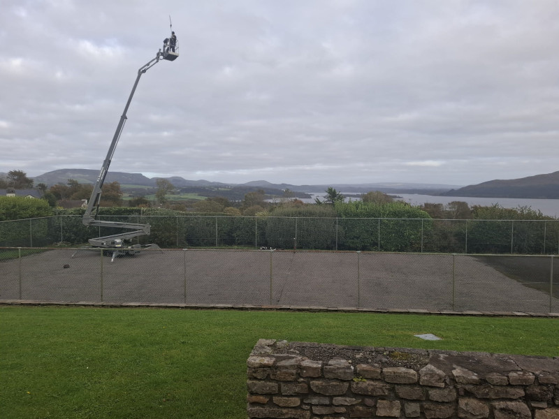 Tennis Court Hedge Cutting, County Sligo by PJ Services, Ireland